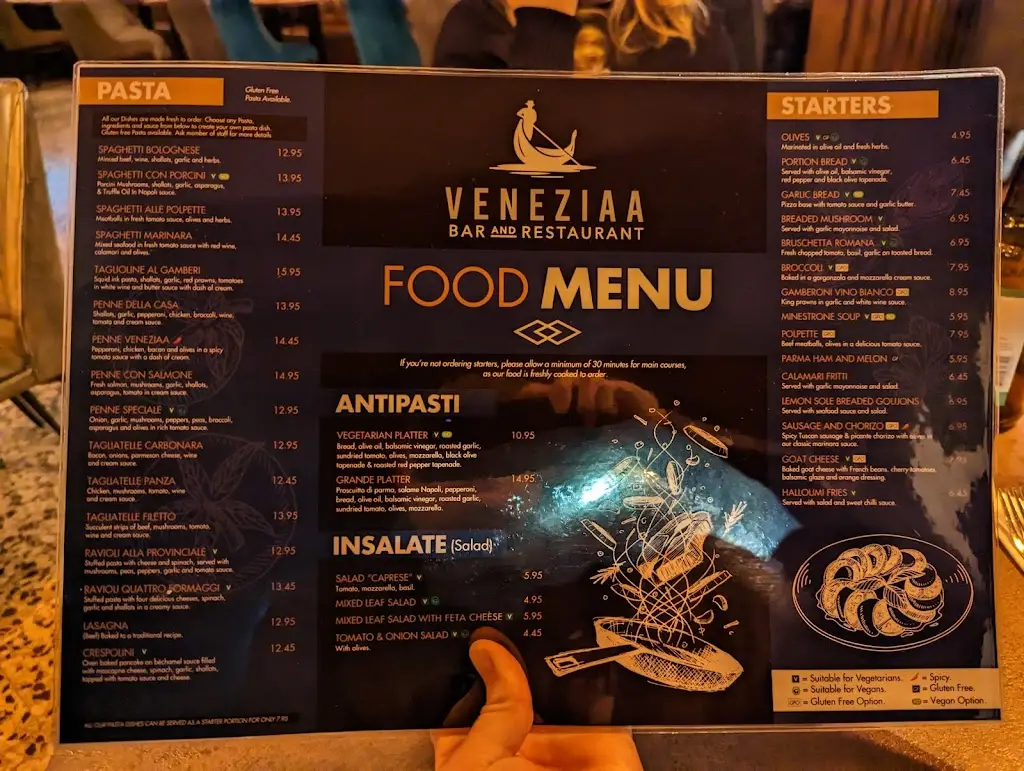 Menu_Veneziaa Bar and Restaurant_Alrewas_image_2