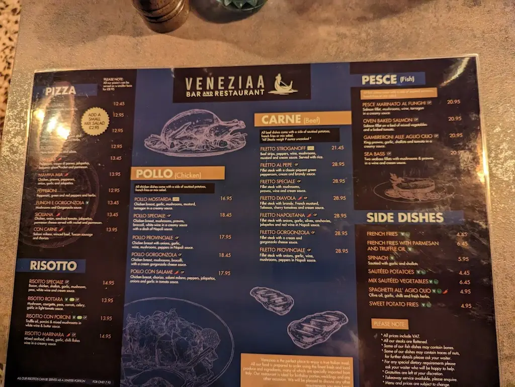 Menu_Veneziaa Bar and Restaurant_Alrewas_image_3