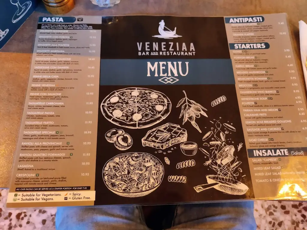 Menu_Veneziaa Bar and Restaurant_Alrewas_image_4