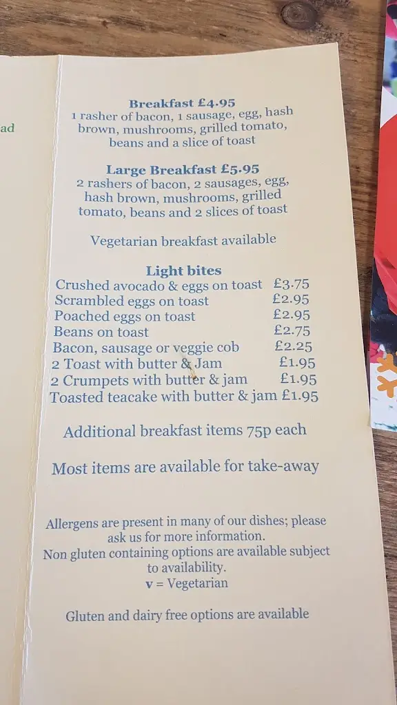 Menu_Caffe Torta_Borrowash_image_1