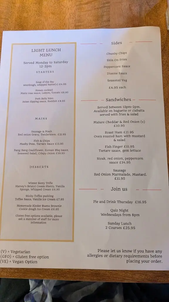 Menu_The Harrington Arms_Borrowash_image_4