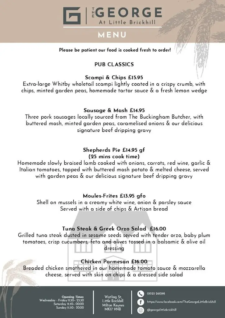 Menu_The George pub_Bow Brickhill_image_4