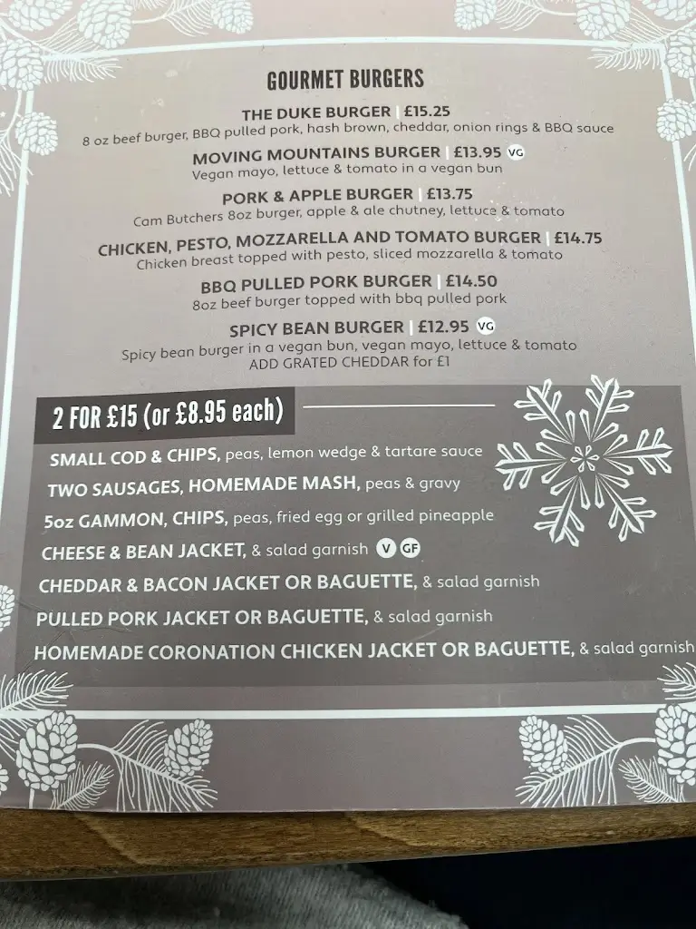 Menu_The Duke of Wellington_Bourton_image_2