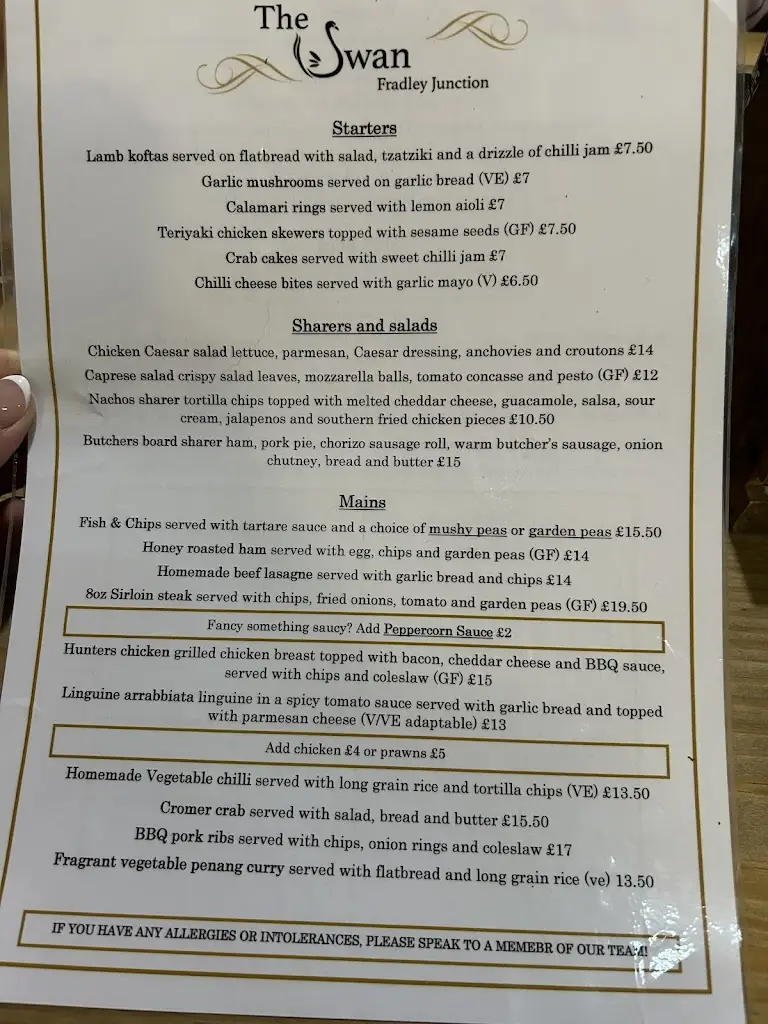 Menu_The Swan_Alrewas_image_2