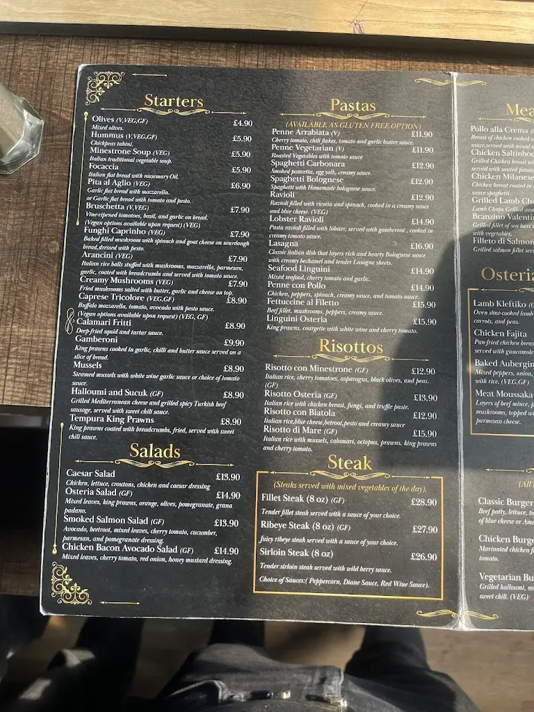 Menu_Osteria Bar and Restaurant_Bovingdon_image_2