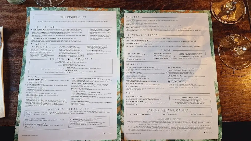 Menu_Fishery Inn Boxmoor_Bovingdon_image_1