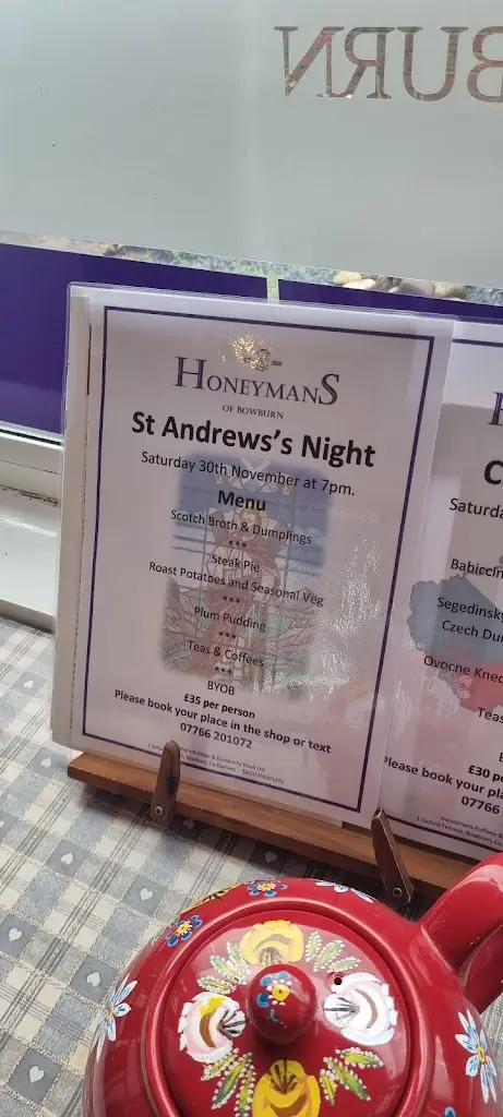 Menu_Honeymans of Bowburn_Bowburn_image_2