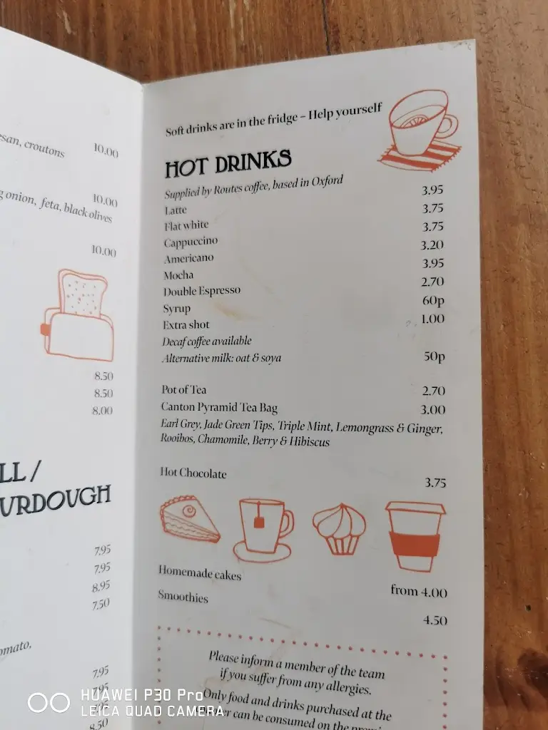 Menu_La Reine_Bourton on the Water_image_3