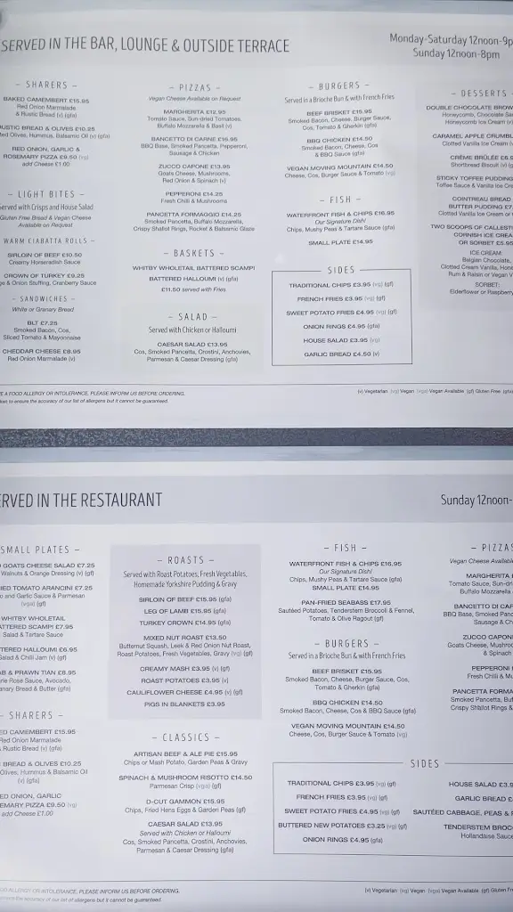 Menu_The Waterfront_Alrewas_image_1