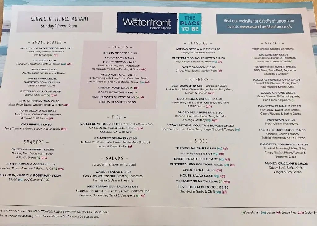 Menu_The Waterfront_Alrewas_image_2