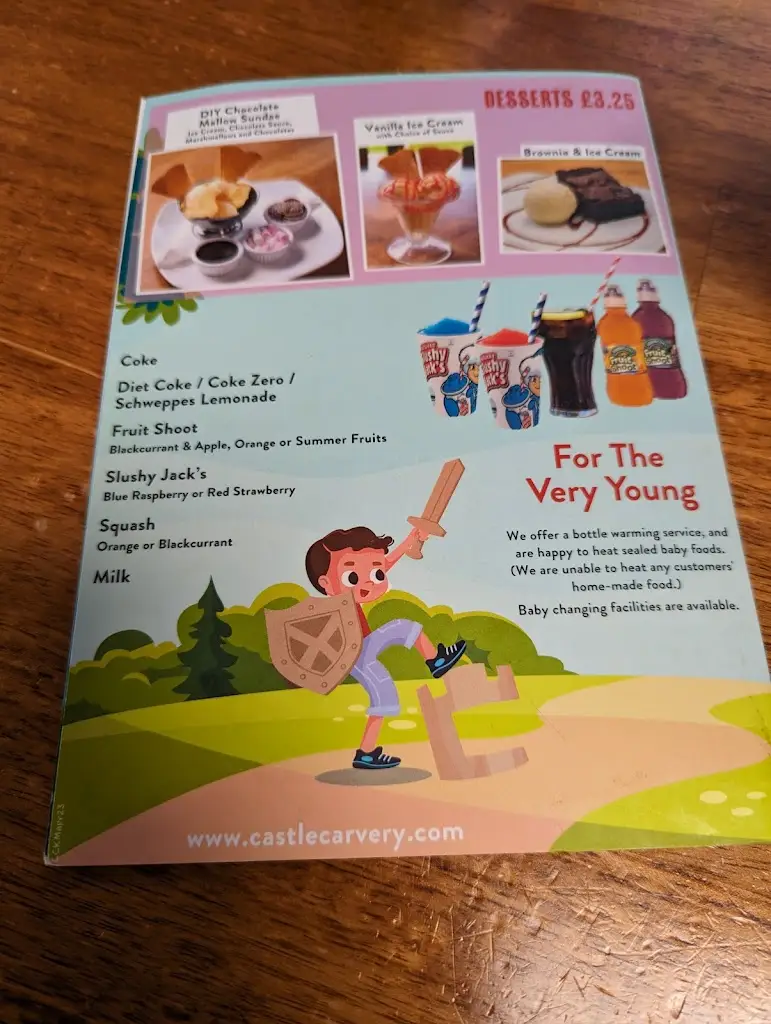 Menu_Castle Carvery - Clocktower_Bowthorpe_image_3