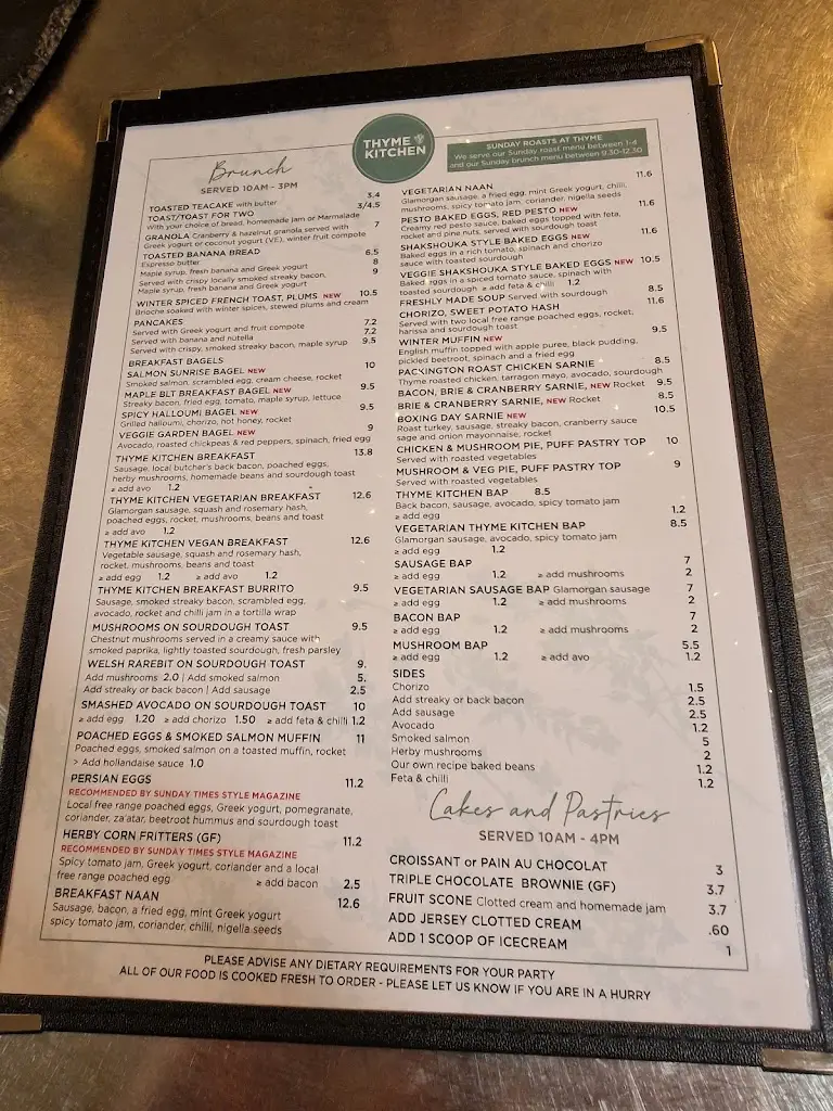 Menu_Thyme Kitchen_Alrewas_image_1