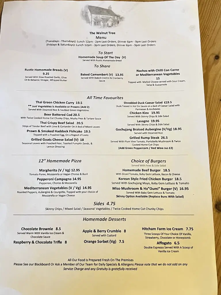Menu_The Walnut Tree_Bourne End_image_1