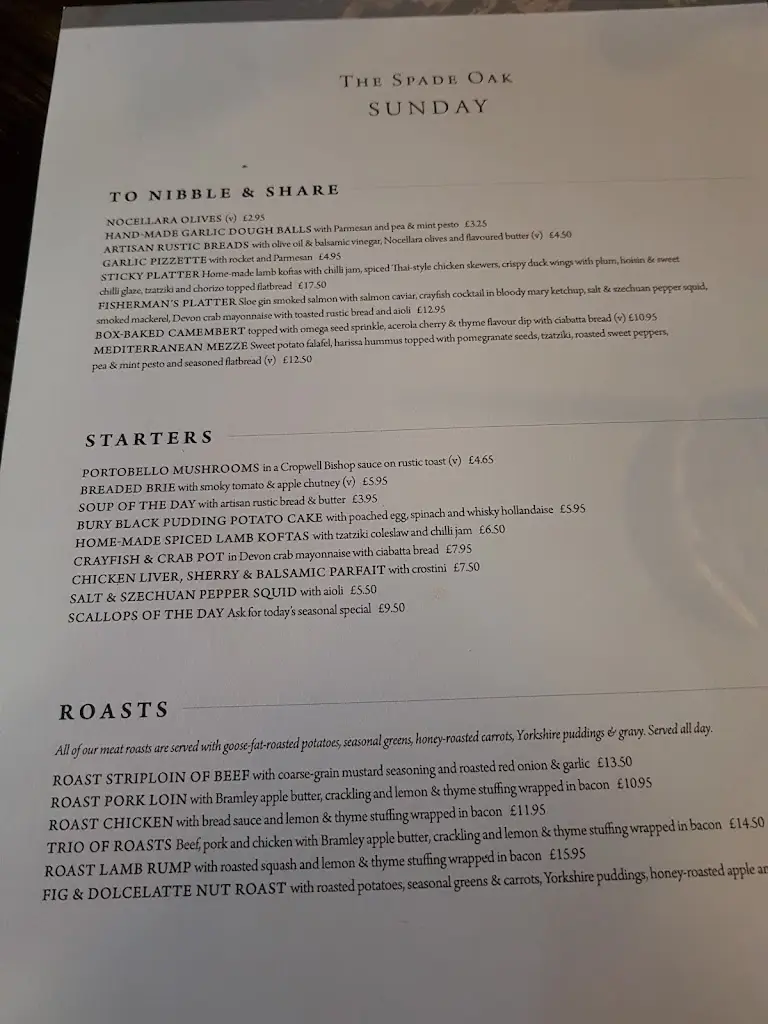 Menu_Spade Oak Hotel Bourne End_Bourne End_image_2