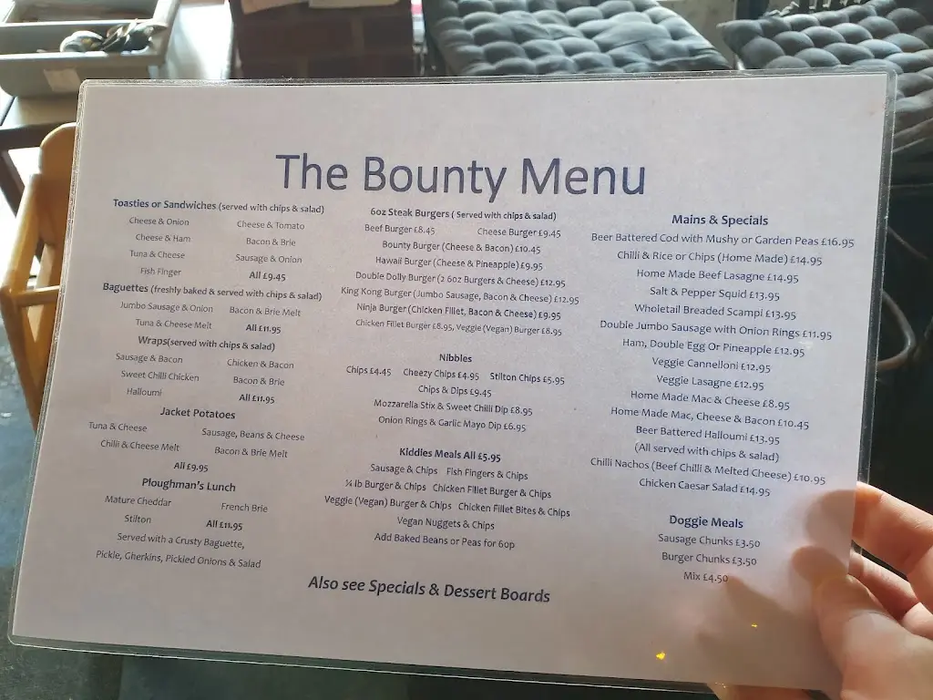 Menu_The Bounty_Bourne End_image_2