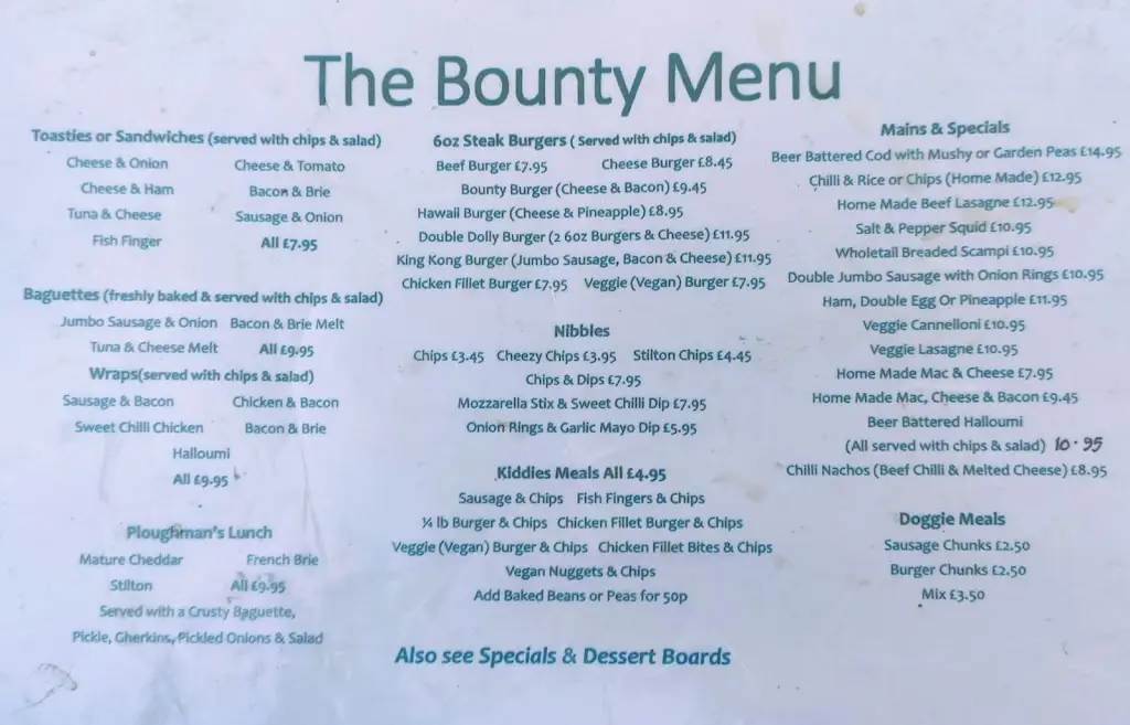 Menu_The Bounty_Bourne End_image_4