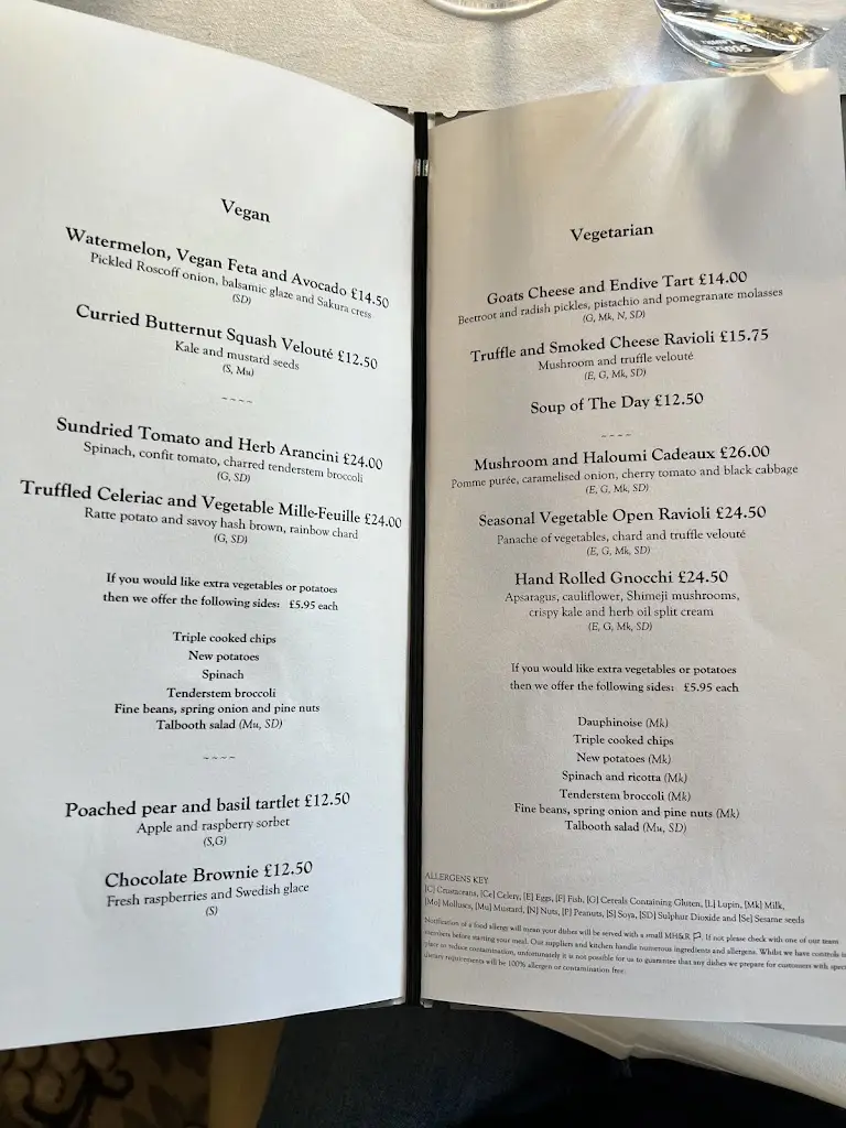 Menu_Talbooth Restaurant_Boxted_immagine_4