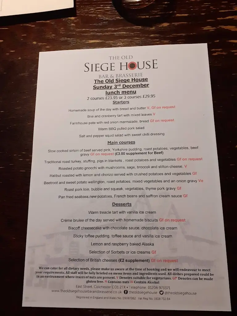 Menu_The Old Siege House Bar & Brasserie_Boxted_image_1