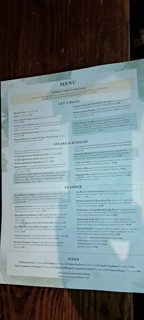 Menü_Ship Inn_Alveston_Bild_1