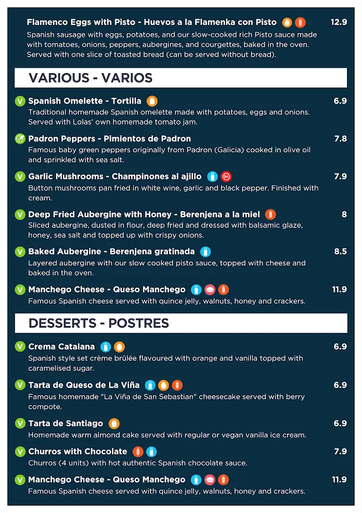 Menu_Lolas Spanish Tapas Restaurant_Bournemouth_image_4