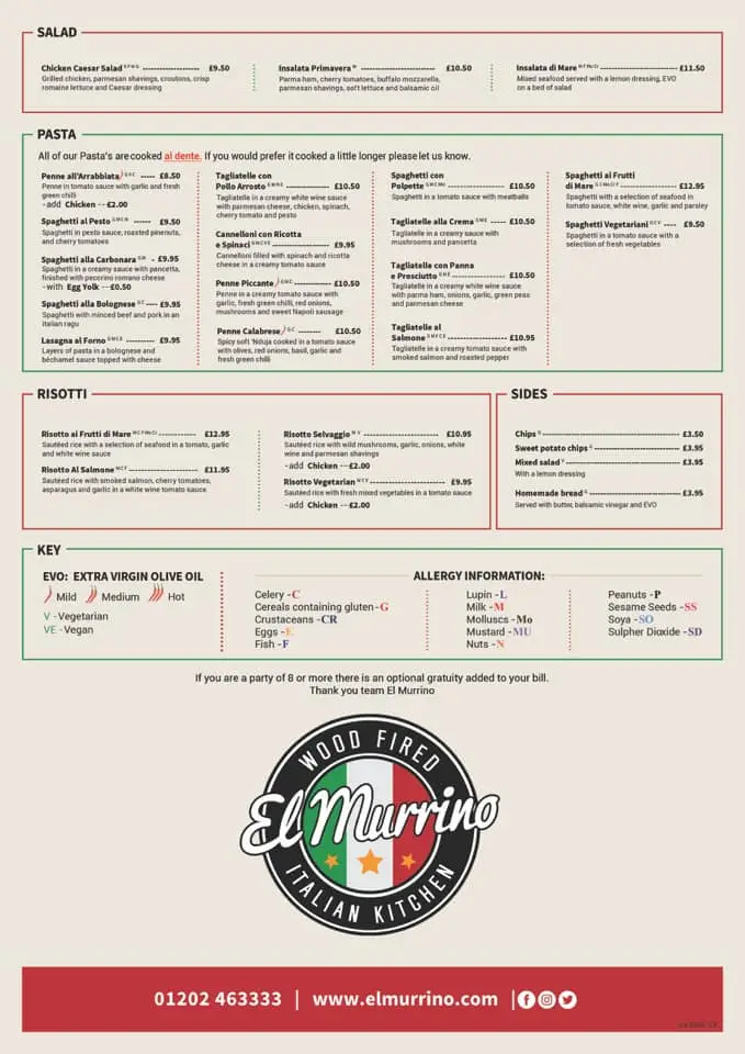 Menu_El Murrino_Bournemouth_image_1