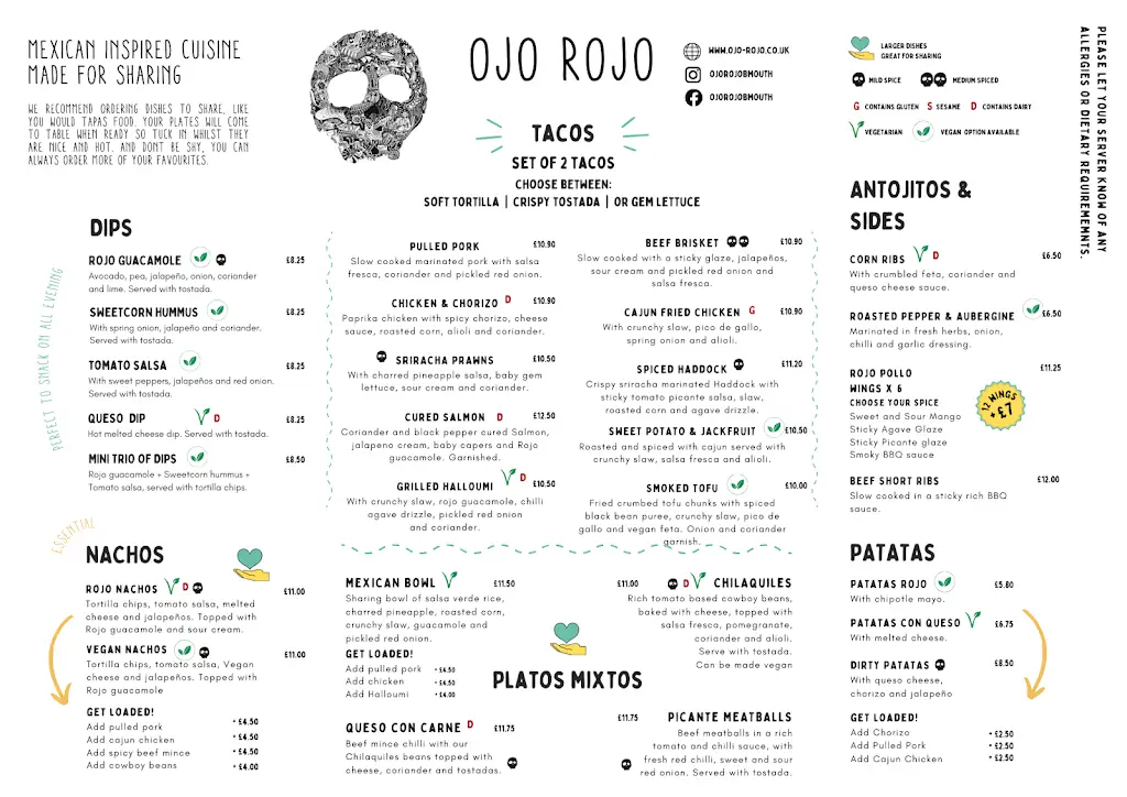 Menu_Ojo Rojo_Bournemouth_image_3
