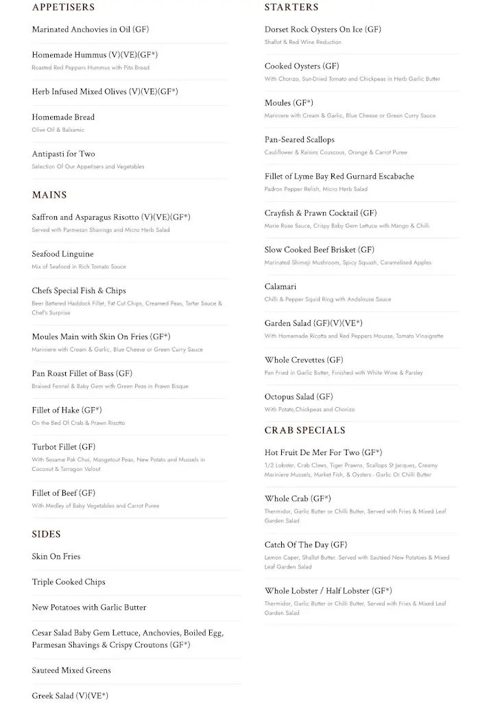 Menu_Crab at Bournemouth_Bournemouth_image_2