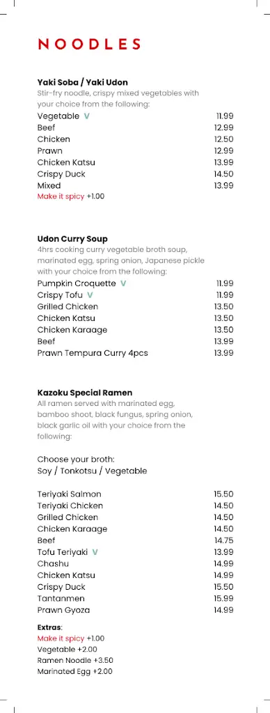 Menu_Kazoku Pan Asian Bournemouth_Bournemouth_immagine_1