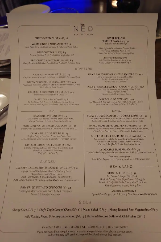 Menu_NEO Restaurant & Bar Lounge_Bournemouth_image_1