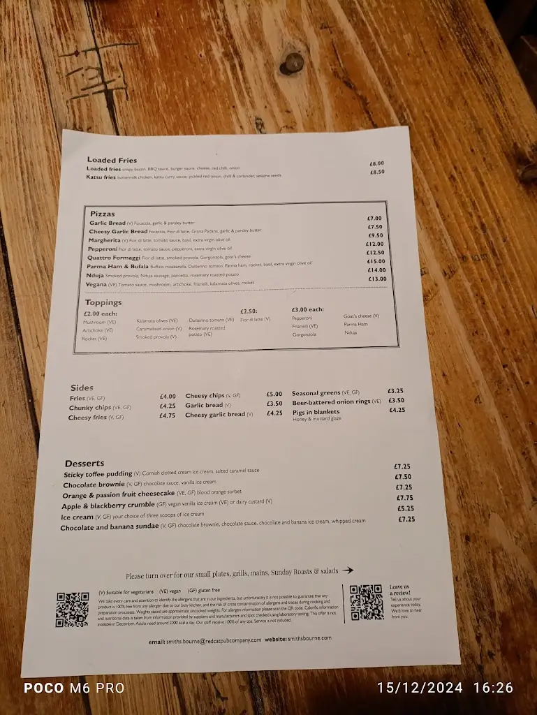 Menu_Smiths - Bourne_Bourne_image_3