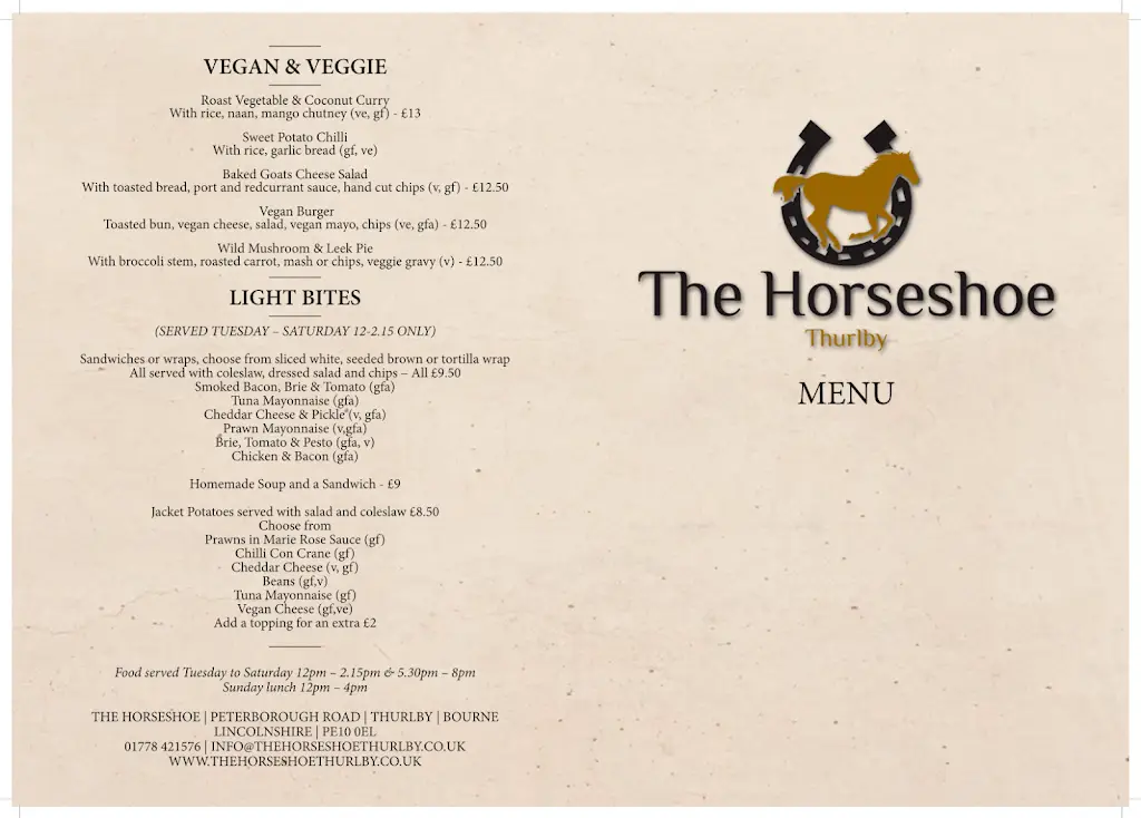 Menu_The Horseshoe_Bourne_image_4