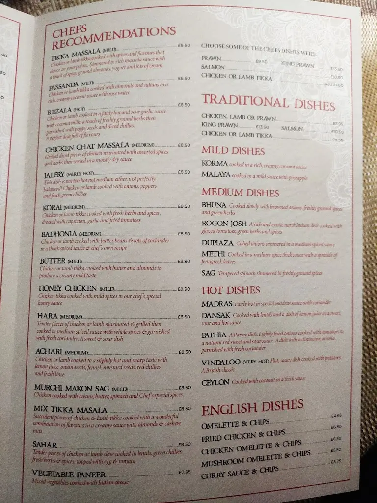 Menu_Saffron Indian Restaurant & Takeaway_Bradley Cross_immagine_3