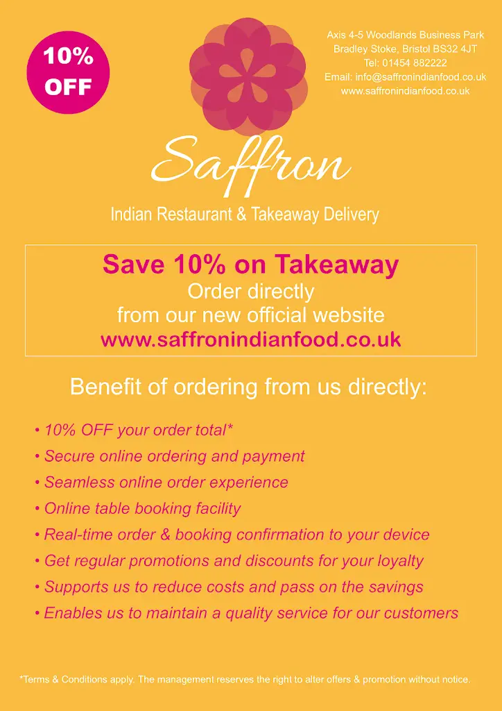 Saffron Indian Restaurant & Takeaway_Bradley Cross_slider_image_3