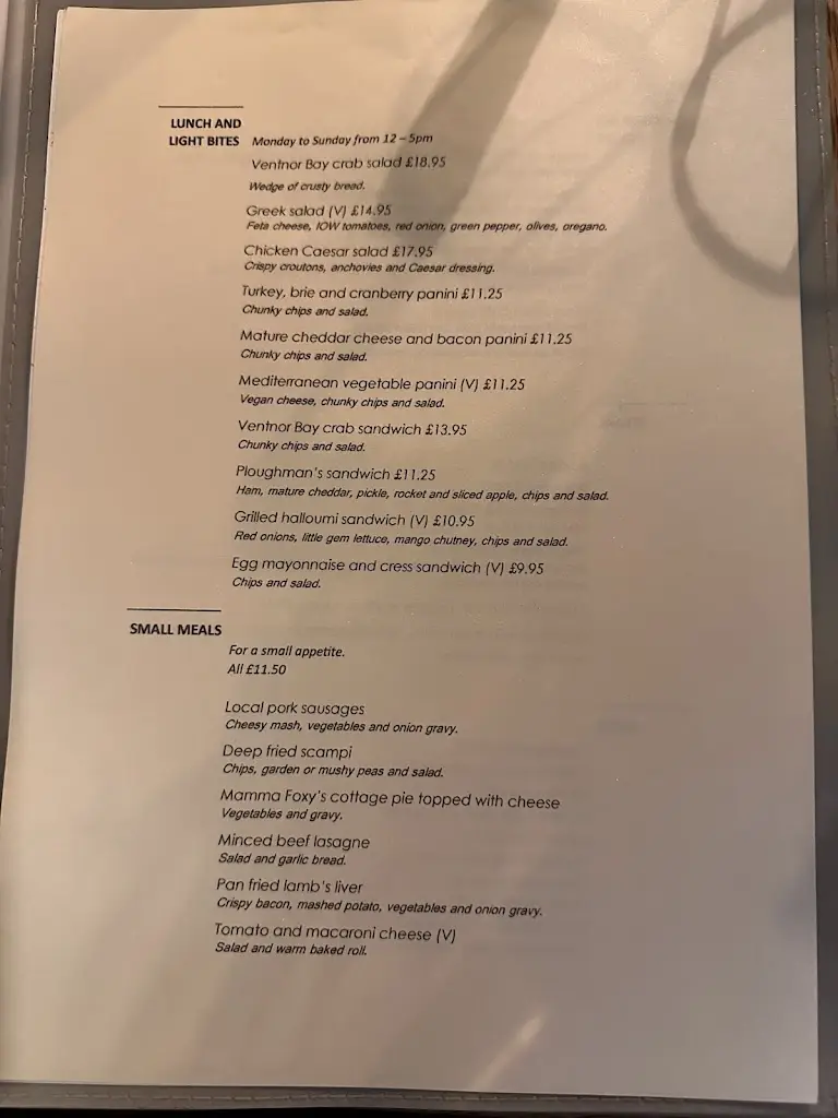 Menu_The Yarbridge Inn._Brading_image_4