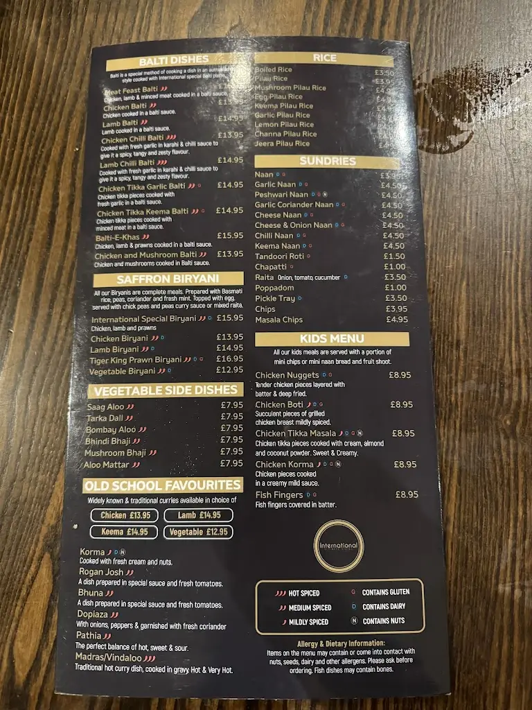 Menü_International Restaurant_Bradford_Bild_4