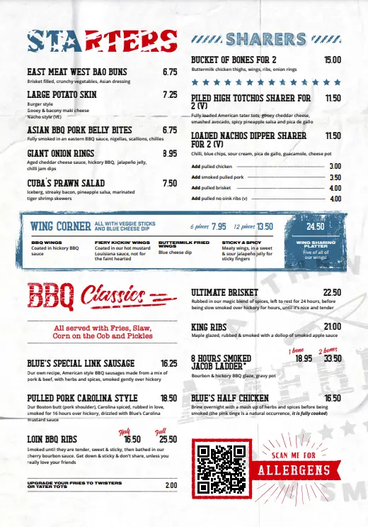 Menu_Blue's Smokehouse Bracknell_Bracknell_image_1