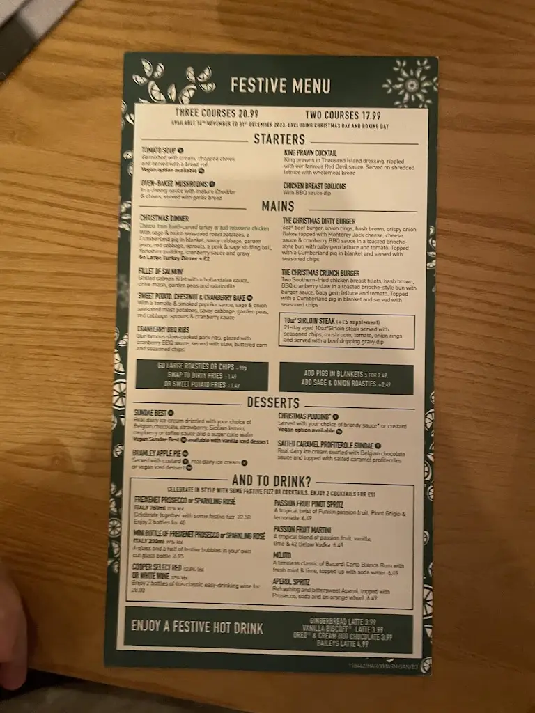 Menu_Harvester Horse & Groom Bracknell_Bracknell_image_1