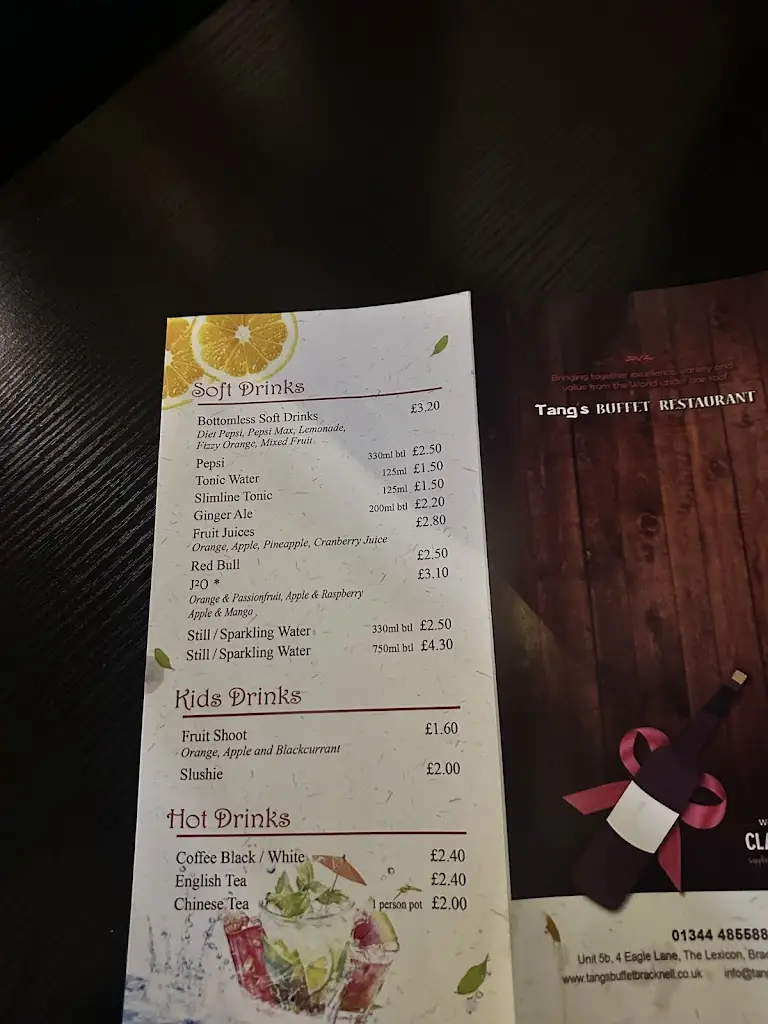 Menu_Tang's Buffet Bracknell_Bracknell_image_4