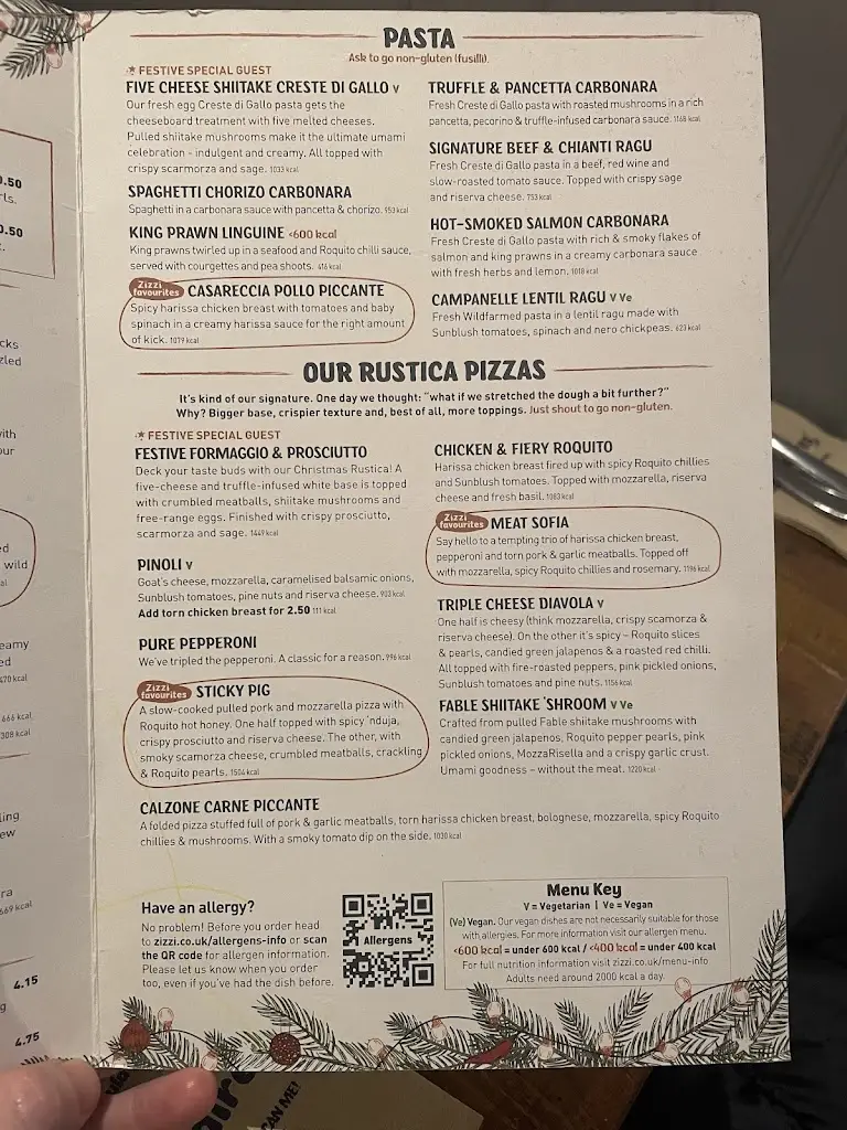 Menu_Zizzi - Bracknell_Bracknell Forest_immagine_4