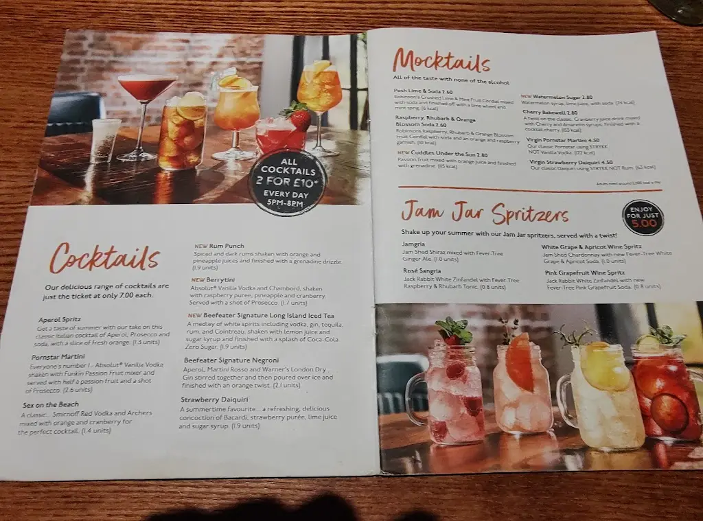 Menu_Mill Lodge Beefeater_Bracebridge Heath_immagine_3