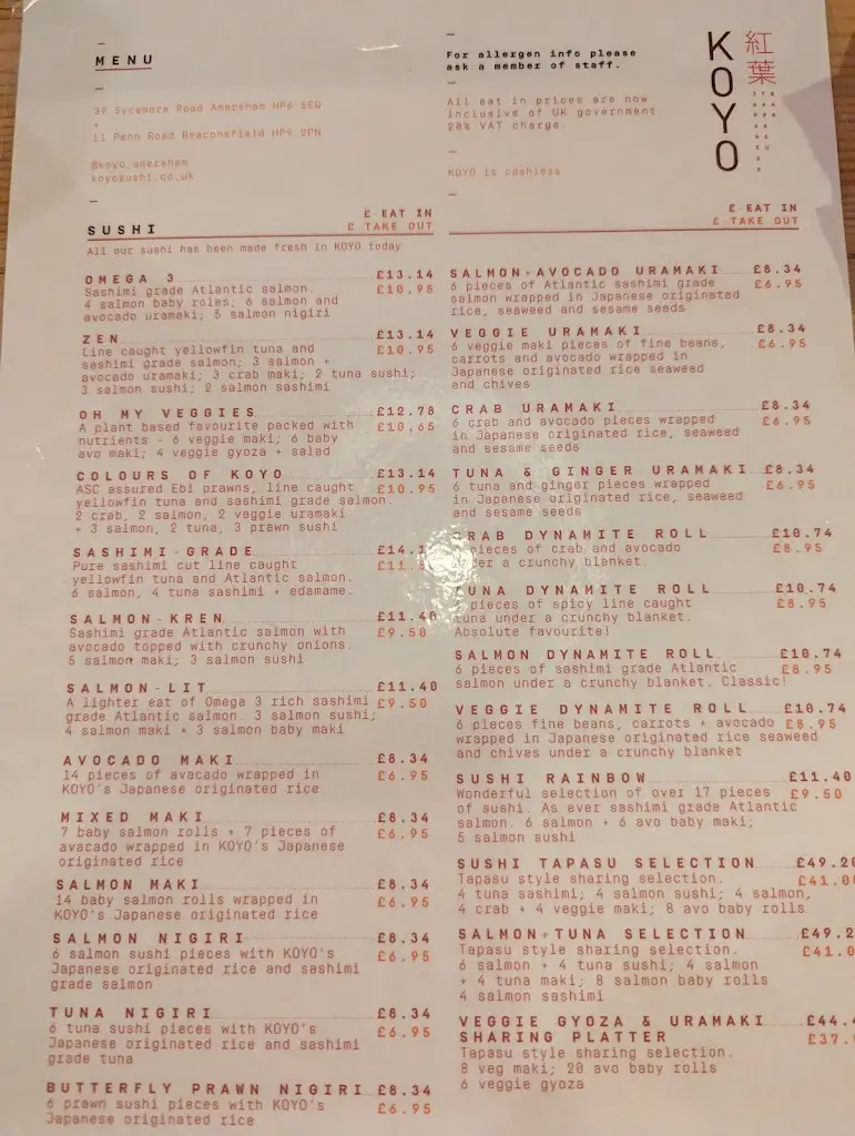 Menu_Koyo Amersham_Amersham_image_1