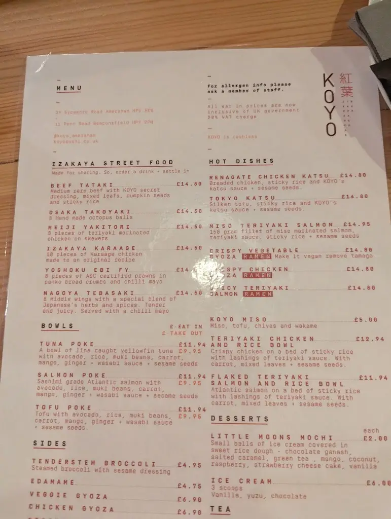 Menu_Koyo Amersham_Amersham_image_2