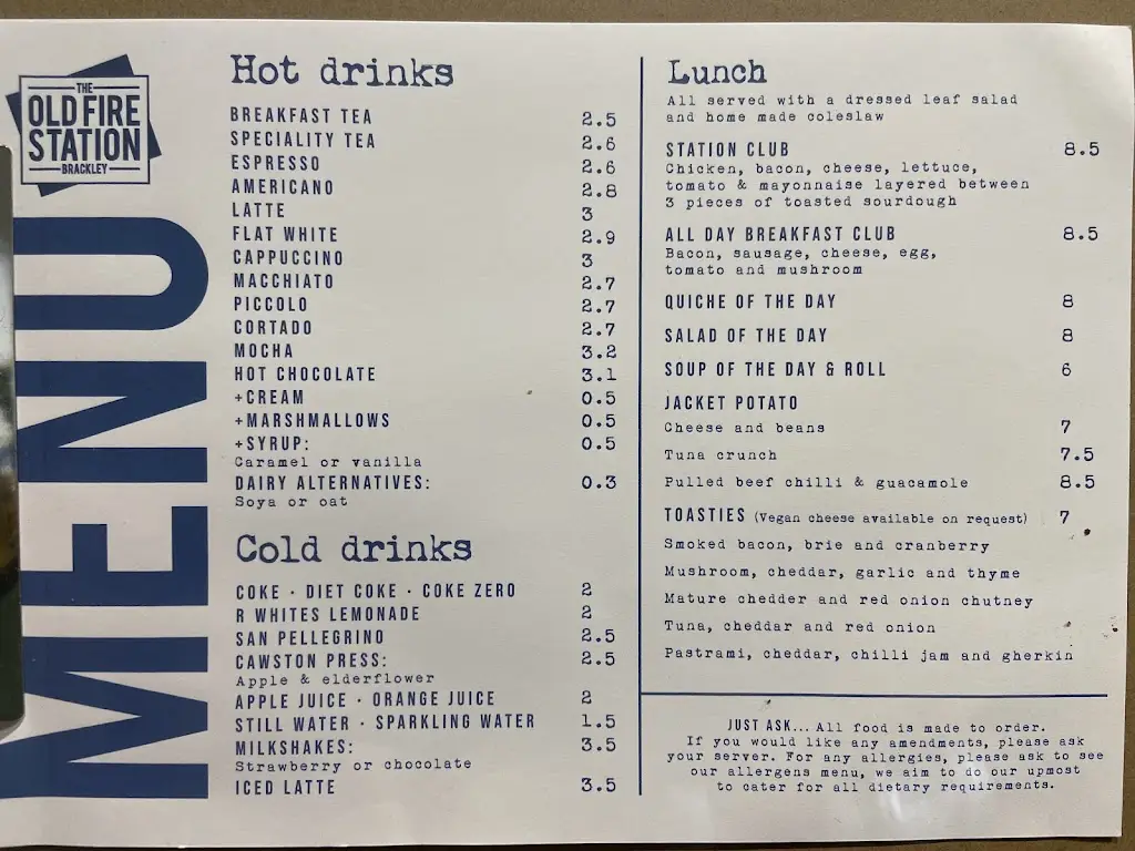 Menu_The Old Firestation Brackley Cafe_Brackley_image_2