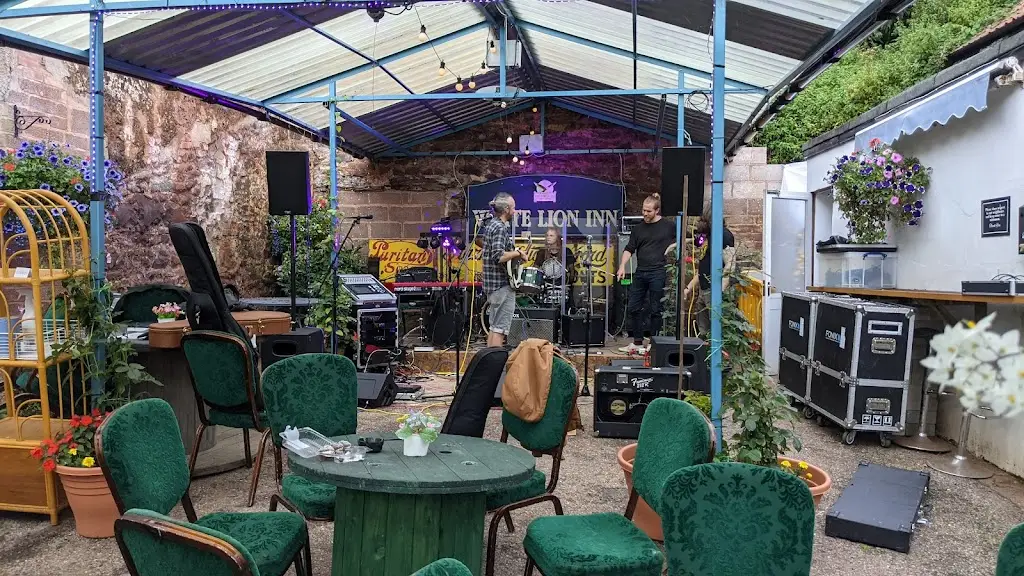 The White Lion restaurant in Bradninch