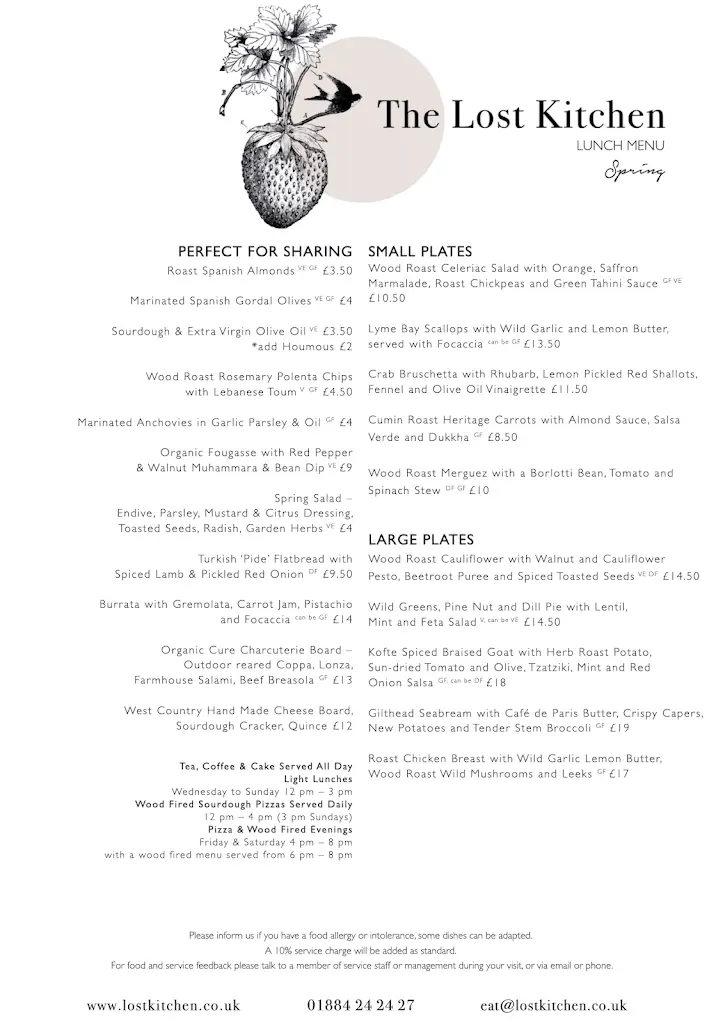 Menu_The Lost Kitchen Devon_Bradninch_image_1