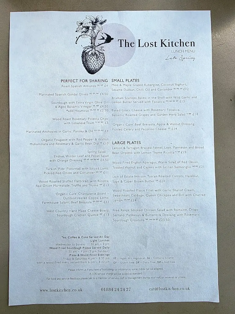Menu_The Lost Kitchen Devon_Bradninch_image_2