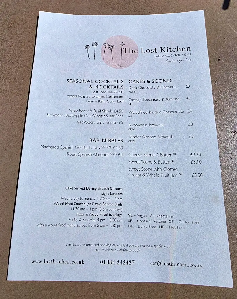 Menu_The Lost Kitchen Devon_Bradninch_image_3