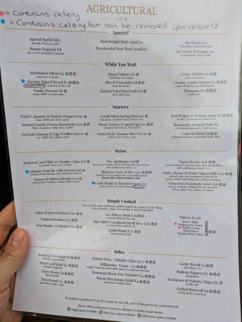 Menu_The Agricultural Inn_Bradninch_immagine_1