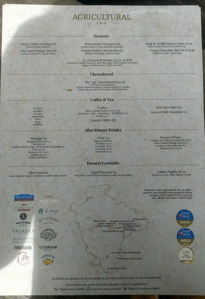 Menu_The Agricultural Inn_Bradninch_immagine_2