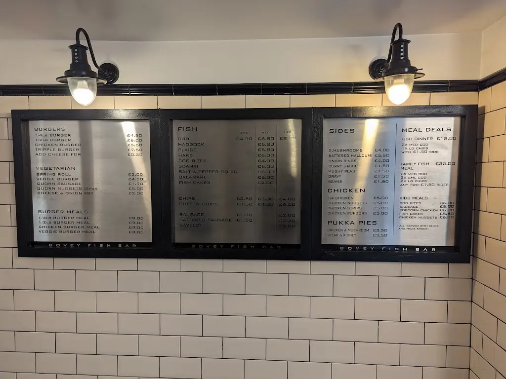 Bovey Fish Bar restaurant in Bovey Tracey